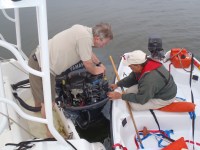 08 Bradley and Martin diagnose outboard problem