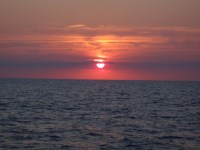17 Sunset at&nbsp;sea