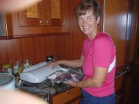 04 Kathy vacuum seals tuna for the&nbsp;freezer