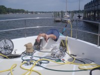 11 Bradley cleans the bow