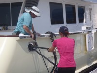 02 Bradley and Leanne add more docking lines