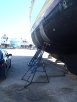 13 Blocks hold the boat in&nbsp;place