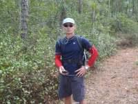 04 John uses the handheld GPS to get close to a&nbsp;cache