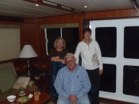 18 Becky and Bob onboard for a tour and drinks