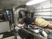 02 Taylor and Bradley work on&nbsp;engines