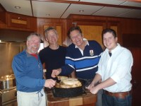01 Bradley, Christian, Tom, and Taylor with the&nbsp;Turkey