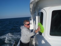 11 Bradley cleans salt from&nbsp;windows