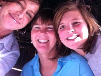 Kathleen, Kathy, and Florence at lunch in&nbsp;Boulder