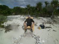 Bradley warms up after&nbsp;snorkeling