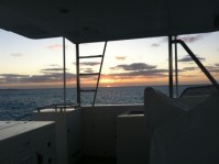 Sunset from the&nbsp;flybridge