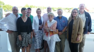 A group of Nordhavn owners and Bob S aboard Shear Madness