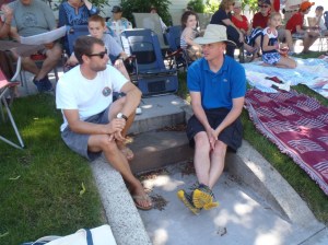 Tyler and Alex at the parade