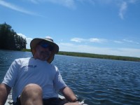 Bradley in our tandem&nbsp;kayak