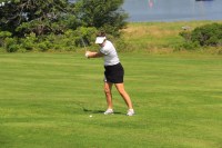 Kathy takes a&nbsp;swing