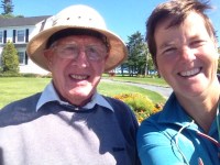 Kathy with Wilfred on the Second&nbsp;Peninsula