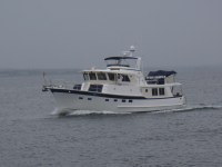 Passing Kristina’s brother in the Cape Cod Canal