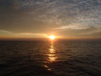 Offshore sunrise