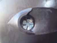 Bow thruster after cleaning and&nbsp;painting