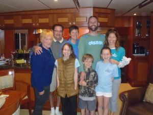 Friends Liz and Brown with Claudia, Liesl, Calvin, and Brown's parents in Charleston