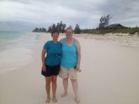Kathy and April have the beach to themselves at&nbsp;Greenwood