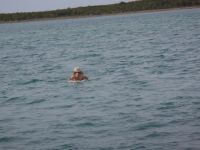 Gary paddles his surf&nbsp;board