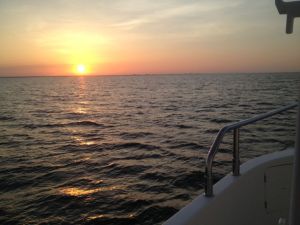 Another beautiful sunset at sea en route to Chesapeake Bay