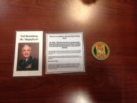 The Geocoin and accompanying info placed in the&nbsp;geocache