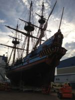 Tall ship at the&nbsp;yard