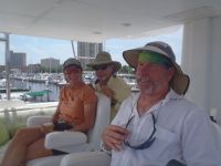 John, Sue, and Bradley enjoying the Parade of Sail at Harbor&nbsp;Fest