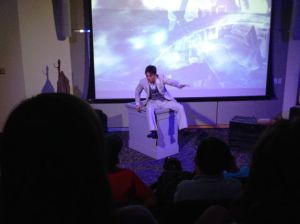 Actor Josh Sticklin portraying Austin Hobart Clark