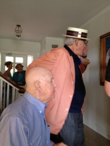 Bradley's Dad and Cousin Barry at Barry's 85th birthday in 2012