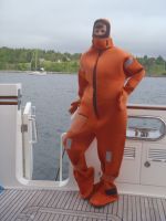 Kathy models the latest in survival&nbsp;gear