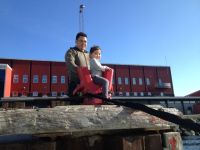 Many locals came down for a look at the strange&nbsp;boats