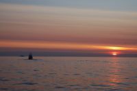 Migration begins the crossing at sunrise as we depart&nbsp;Labrador