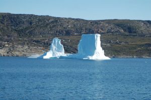 This berg collapsed overnight, making a great commotion