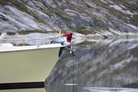 Working on the anchor&nbsp;roller