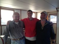 Bradley with Rob and Tish from&nbsp;Kittiwake