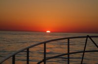 Sunset between Shelburne and Cape&nbsp;Cod