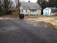 The house where I grew up – the road is now paved!