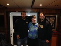 Kathy with step-grandsons Kevin and&nbsp;Brian