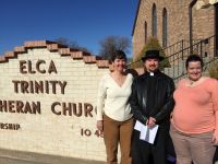 Kathy with Niece Robin, husband Eric, and  soon-to-be great&nbsp;nephew