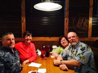 Bradley and Kathy with elementary/high school friend Joel and wife&nbsp;Sheyl
