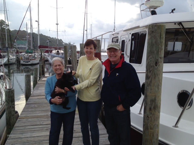 Kathy with Judy, Katy, and Milt