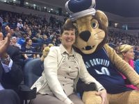 Kathy and the ODU Mascot