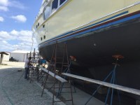 Prepping the bottom for&nbsp;painting