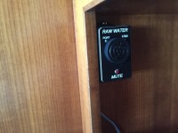 Our new exhaust temperature sensor mounted in Pilot&nbsp;House