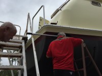 Bradley evicts the birds that were building a nest in our&nbsp;exhaust