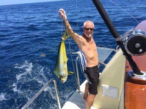 Richard's first catch aboard Shear Madness