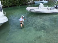 Retrieving tender at high&nbsp;tide