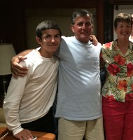 Kathy with Oliver and&nbsp;Marc